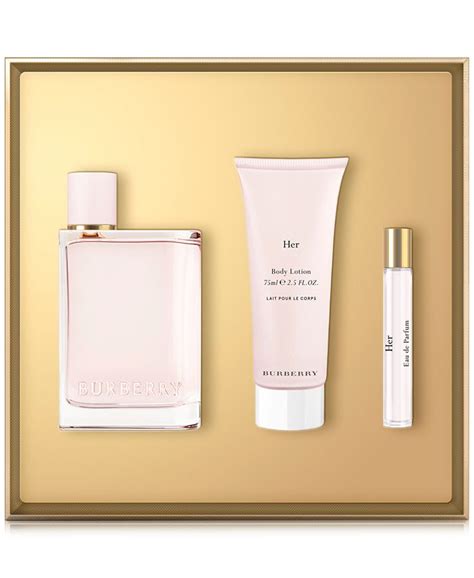 macy's burberry her gift set|Burberry Her blossom gift set.